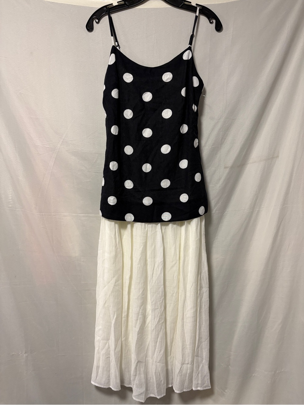 NWOT Moon River Contrast Dress in Polka Dot Size Small